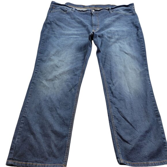 Levis 541 Jeans Mens 48x30 Athletic Taper Denim Dark Wash - Picture 1 of 6